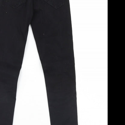 Cherokee Girls Black  Denim Straight Jeans Size 10-11 Years