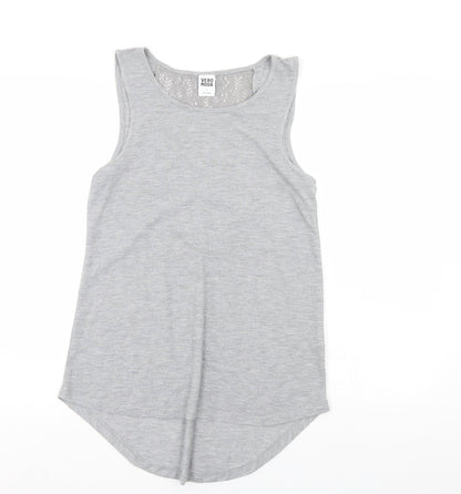 Womens UK Size S VERO MODA Grey Basic Tank