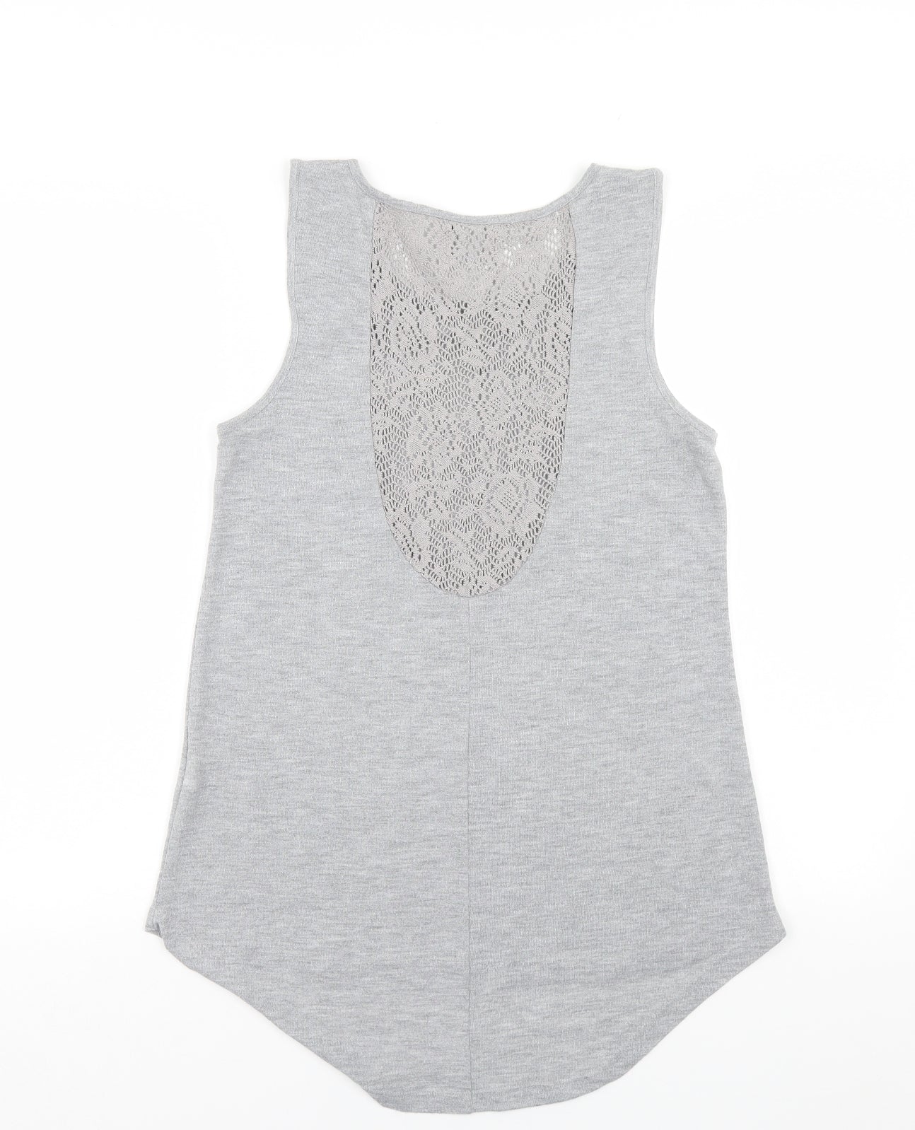 Womens UK Size S VERO MODA Grey Basic Tank