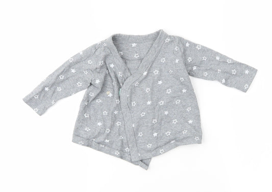 M&S Baby Grey Spotted  Basic T-Shirt Size 3-6 Months