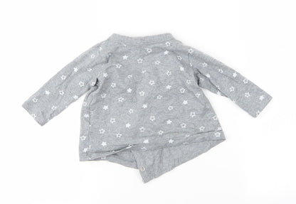 M&S Baby Grey Spotted  Basic T-Shirt Size 3-6 Months