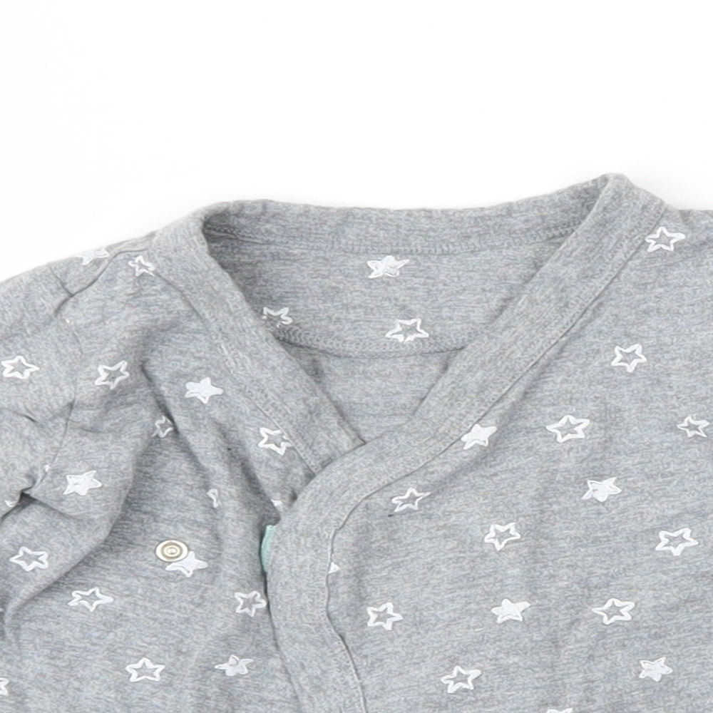 M&S Baby Grey Spotted  Basic T-Shirt Size 3-6 Months