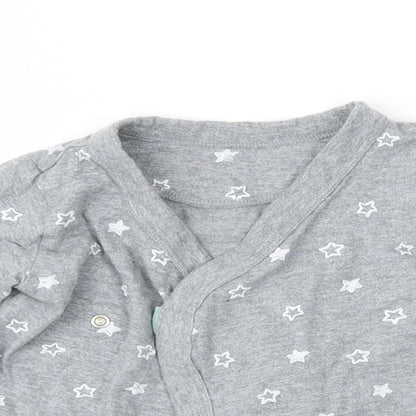 M&S Baby Grey Spotted  Basic T-Shirt Size 3-6 Months