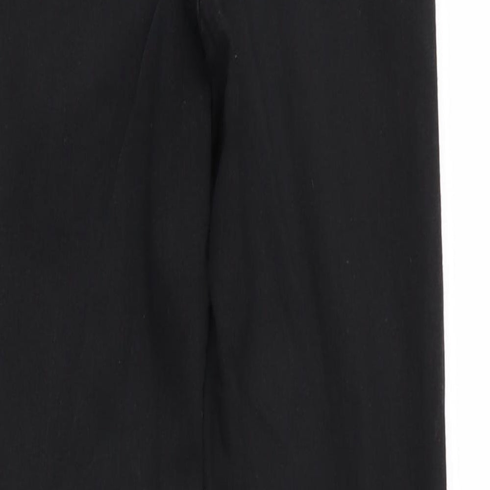 Mens UK Size S Preworn Regular Fit Straight Black Jeans