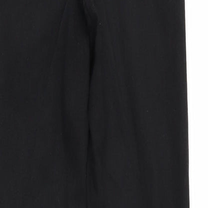 Mens UK Size S Preworn Regular Fit Straight Black Jeans