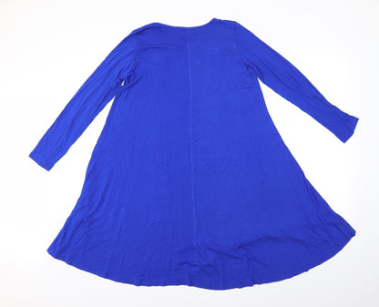 Be You Womens Blue   T-Shirt Dress