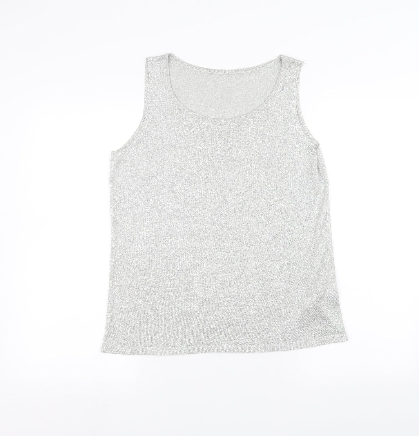Womens UK Size 12 Marks and Spencer Grey Basic T-Shirt