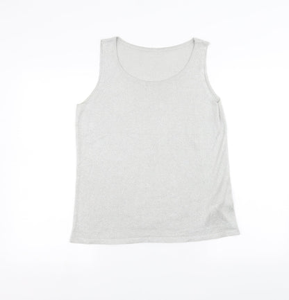 Womens UK Size 12 Marks and Spencer Grey Basic T-Shirt