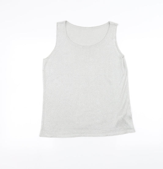 Womens UK Size 12 Marks and Spencer Grey Basic T-Shirt
