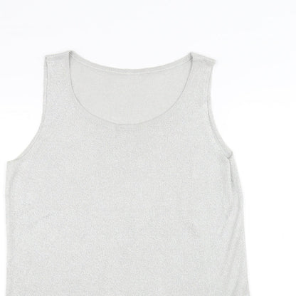 Womens UK Size 12 Marks and Spencer Grey Basic T-Shirt
