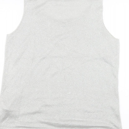Womens UK Size 12 Marks and Spencer Grey Basic T-Shirt