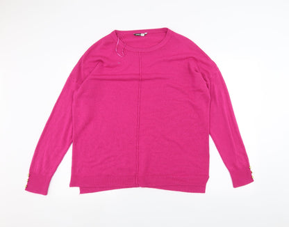 Womens UK Size 22 PEP&co Pink Pullover Jumper