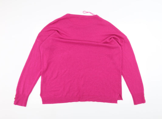 Womens UK Size 22 PEP&co Pink Pullover Jumper
