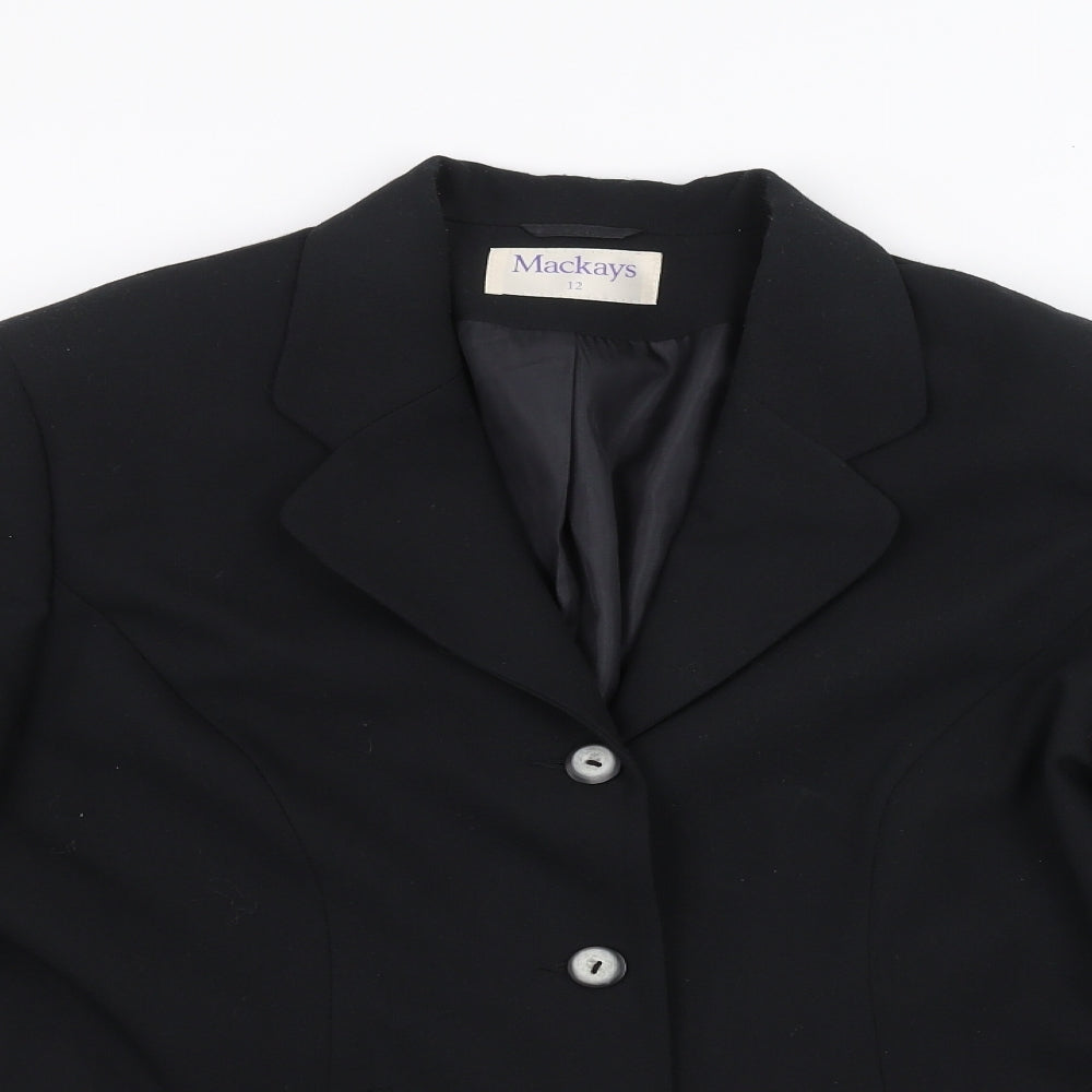 mackays Womens Black   Jacket  Size 12