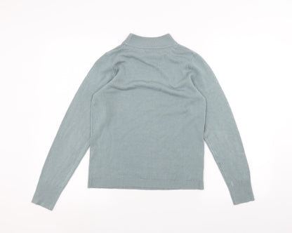Womens UK Size S Mia Moda Green Pullover Jumper