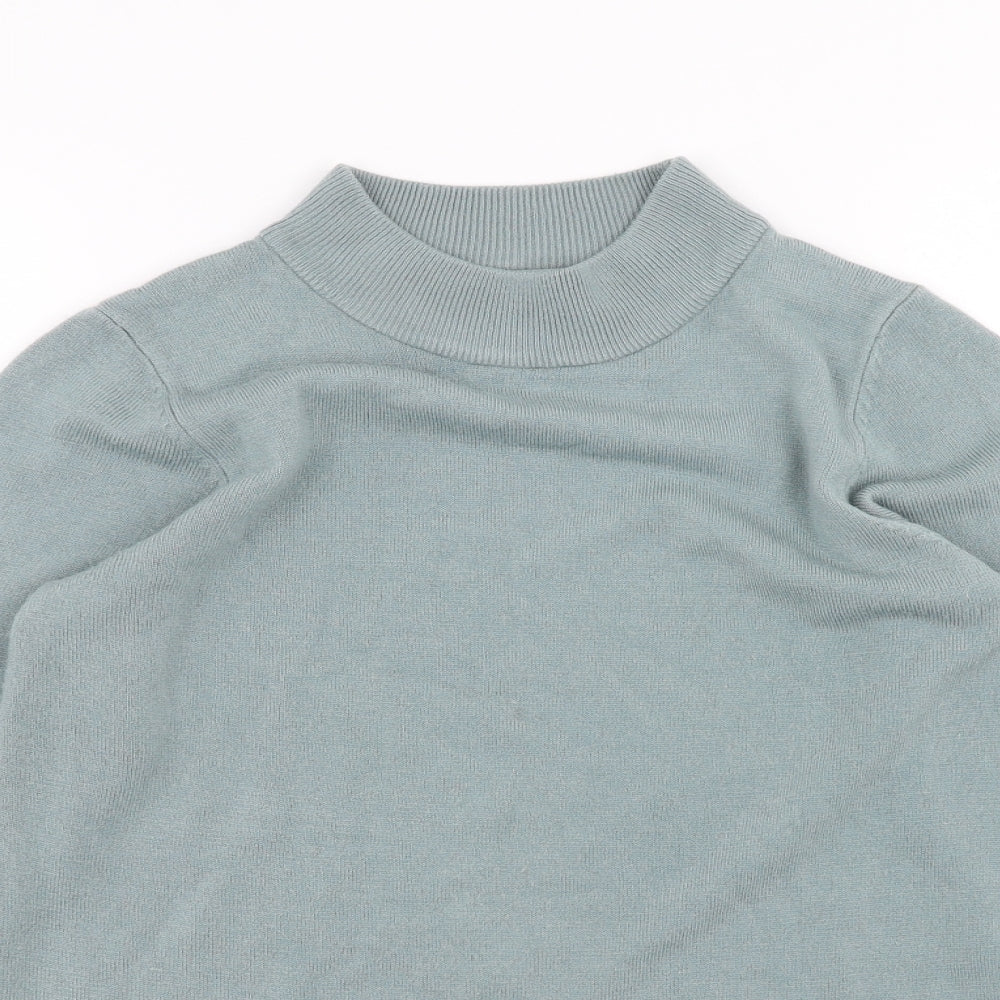 Womens UK Size S Mia Moda Green Pullover Jumper