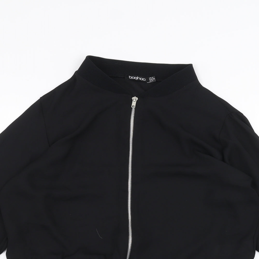 Womens UK Size 12 Boohoo Black Jacket