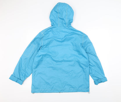 Womens UK Size M Reflections Blue Rain Coat