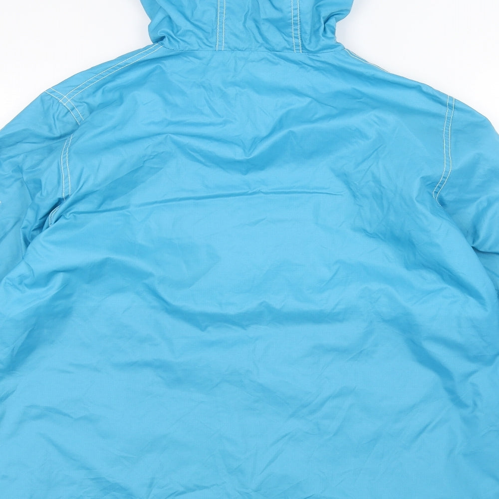 Womens UK Size M Reflections Blue Rain Coat