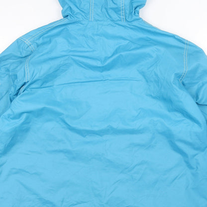 Womens UK Size M Reflections Blue Rain Coat