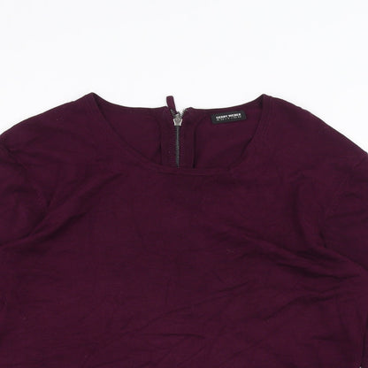 Womens UK Size 12 Gerry Weber Purple Basic T-Shirt
