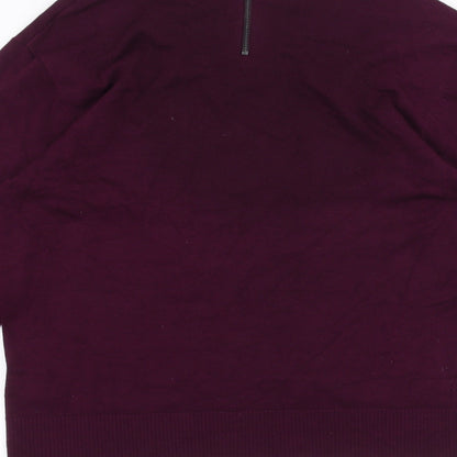 Womens UK Size 12 Gerry Weber Purple Basic T-Shirt