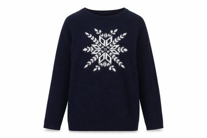Illustrated People Womens Blue   Pullover Jumper Size S