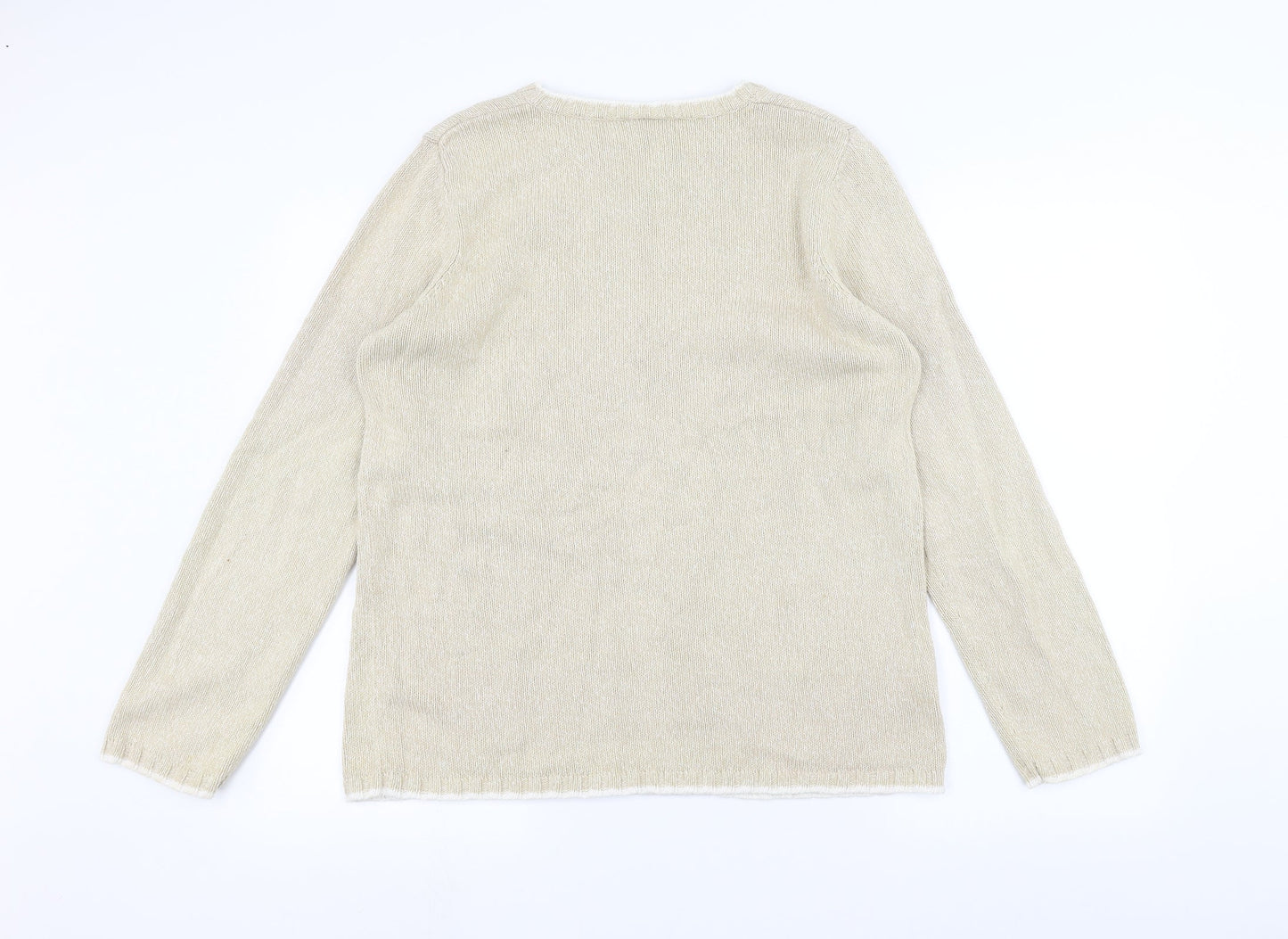 Womens UK Size 16 Papaya Brown Pullover Jumper