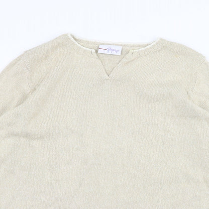 Womens UK Size 16 Papaya Brown Pullover Jumper