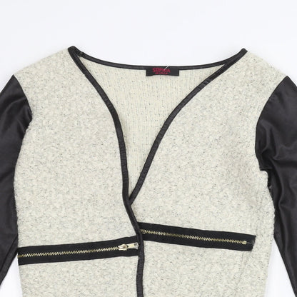 Sophia Mirza Womens White   Jacket Coatigan Size M