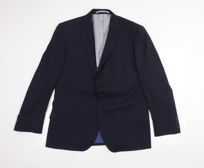Mens UK Size 42 Marks and Spencer Regular Blue Suit Jacket