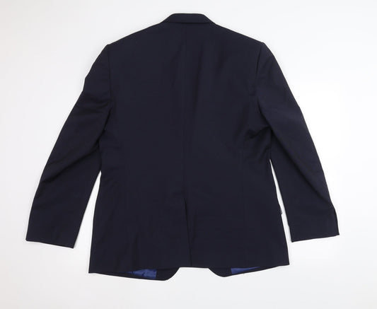 Mens UK Size 42 Marks and Spencer Regular Blue Suit Jacket