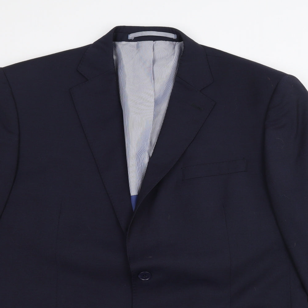 Mens UK Size 42 Marks and Spencer Regular Blue Suit Jacket