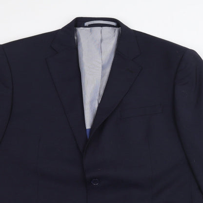 Mens UK Size 42 Marks and Spencer Regular Blue Suit Jacket