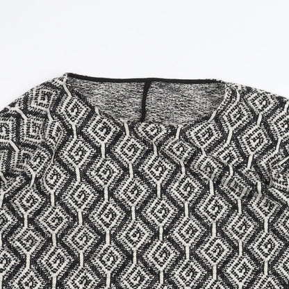 Womens UK Size 12 Preworn Black Pullover Jumper
