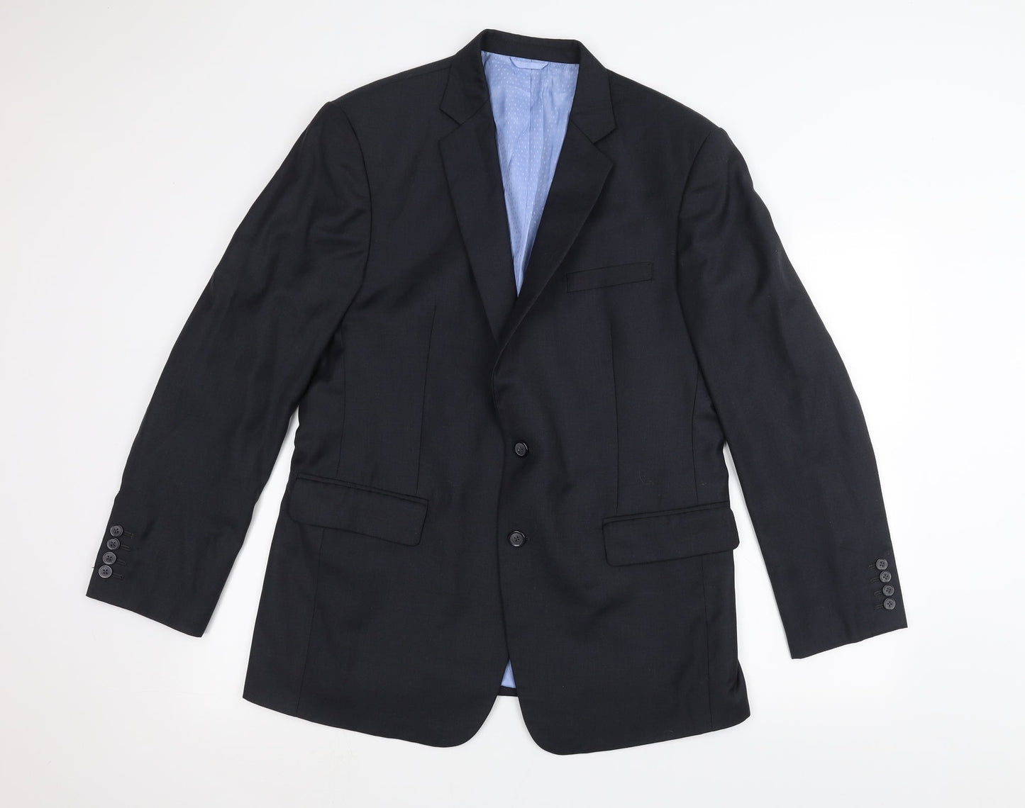 Mens UK Size 38 Preworn Regular Grey Suit Jacket