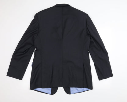 Mens UK Size 38 Preworn Regular Grey Suit Jacket