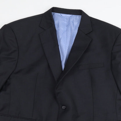 Mens UK Size 38 Preworn Regular Grey Suit Jacket
