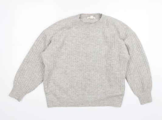Womens UK Size M H&M Grey Pullover Jumper