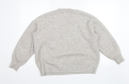 Womens UK Size M H&M Grey Pullover Jumper