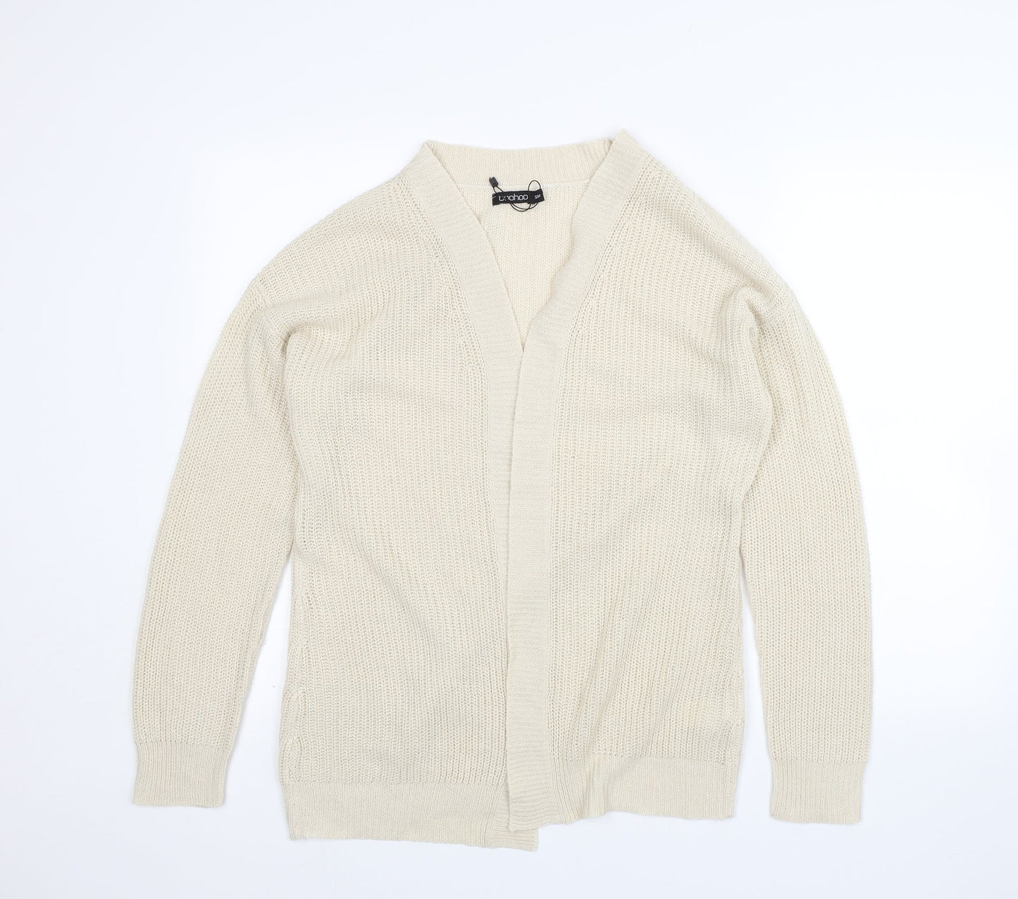 Boohoo Womens Beige   Cardigan Jumper Size S