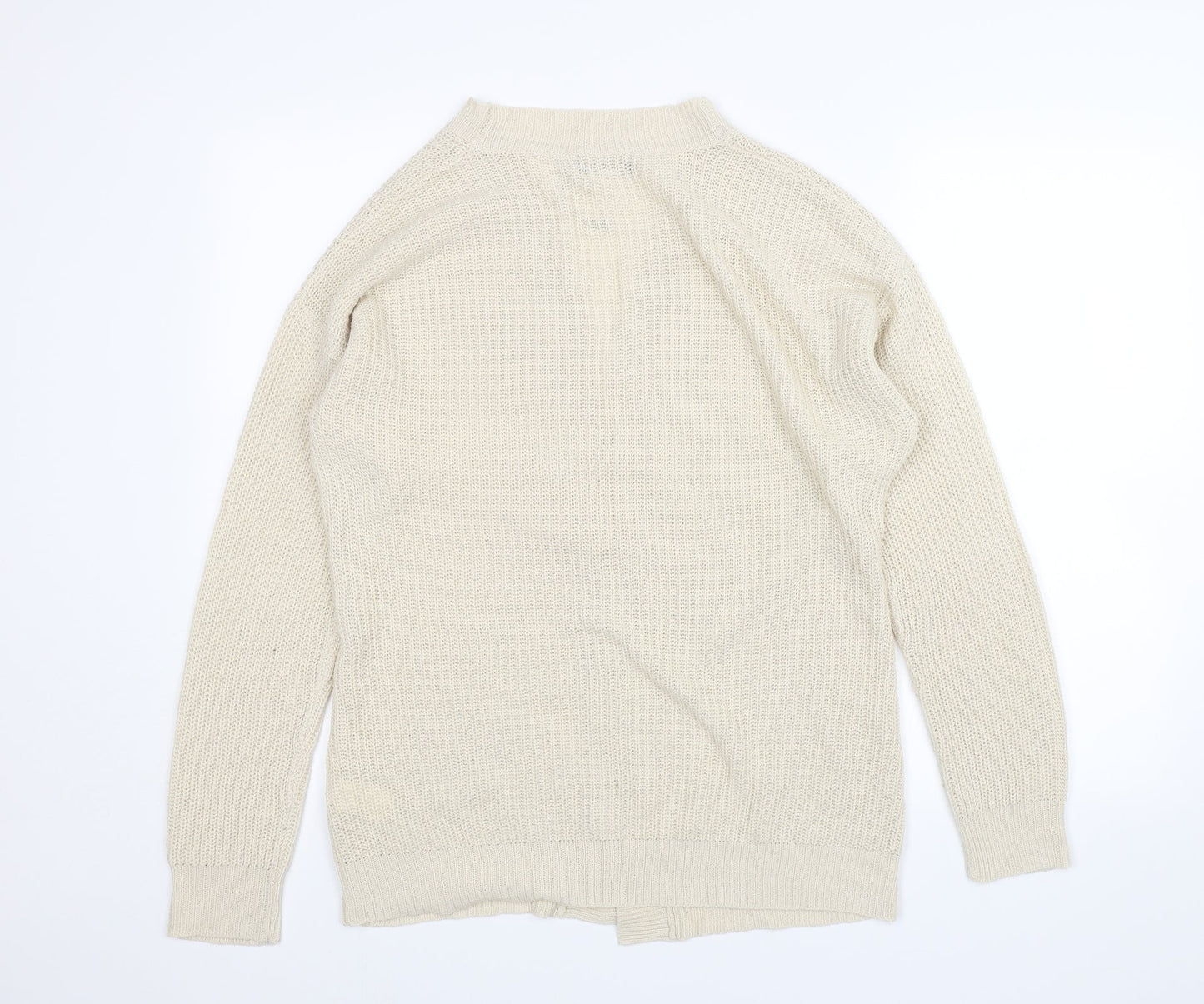 Boohoo Womens Beige   Cardigan Jumper Size S