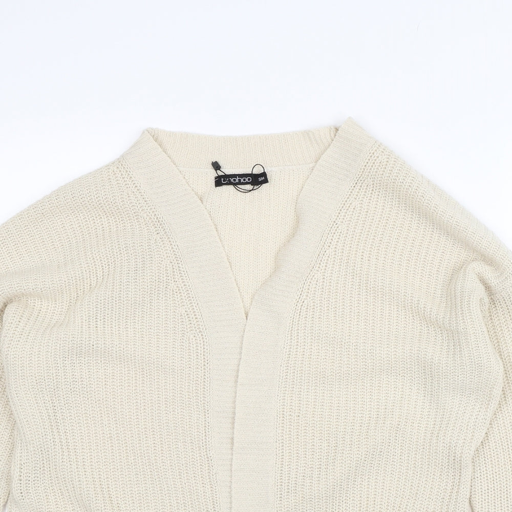Boohoo Womens Beige   Cardigan Jumper Size S