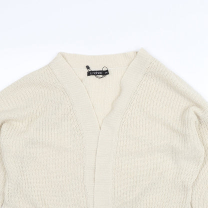 Boohoo Womens Beige   Cardigan Jumper Size S
