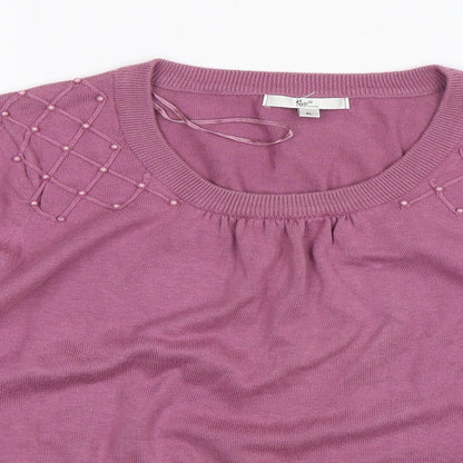 Womens UK Size XL Klass Collection Pink Pullover Jumper