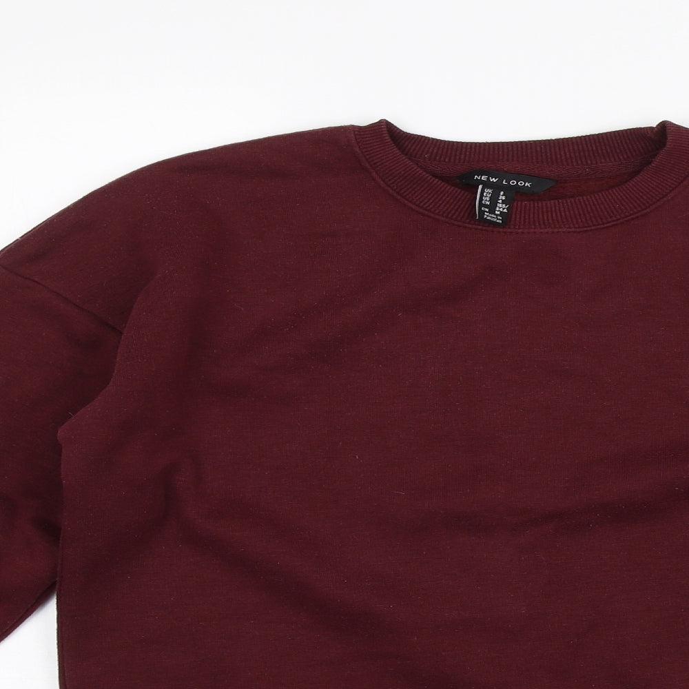 Womens UK Size 8 New Look Red Pullover Jumper