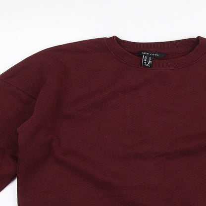 Womens UK Size 8 New Look Red Pullover Jumper