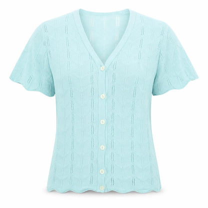Womens UK Size M Bonmarché Blue Basic Blouse