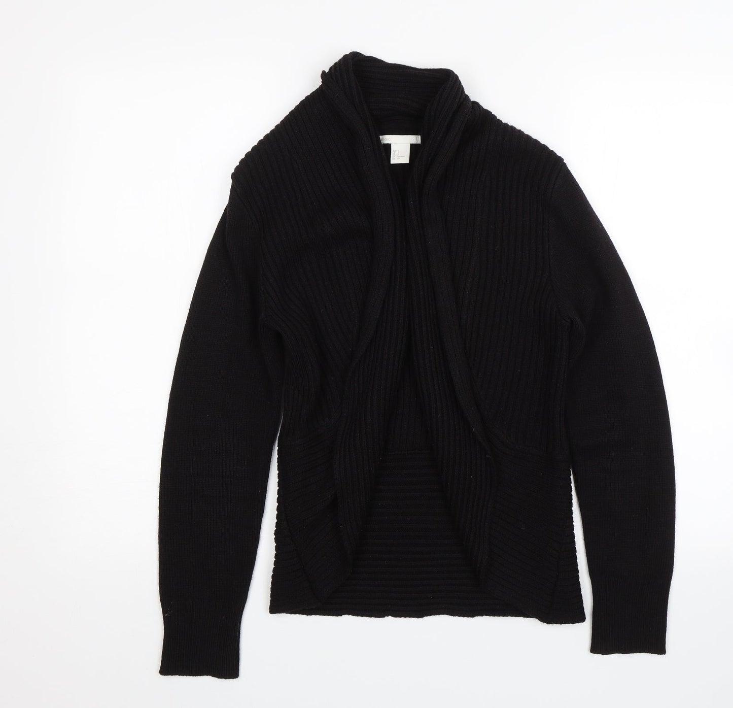 Womens UK Size S H&M Black Cardigan Jumper
