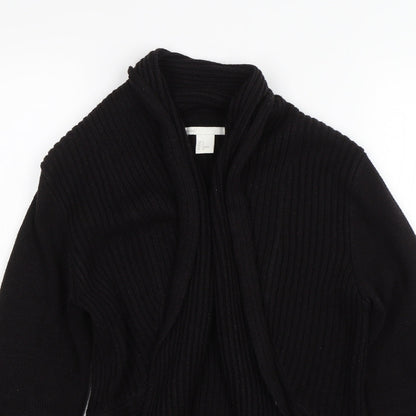 Womens UK Size S H&M Black Cardigan Jumper
